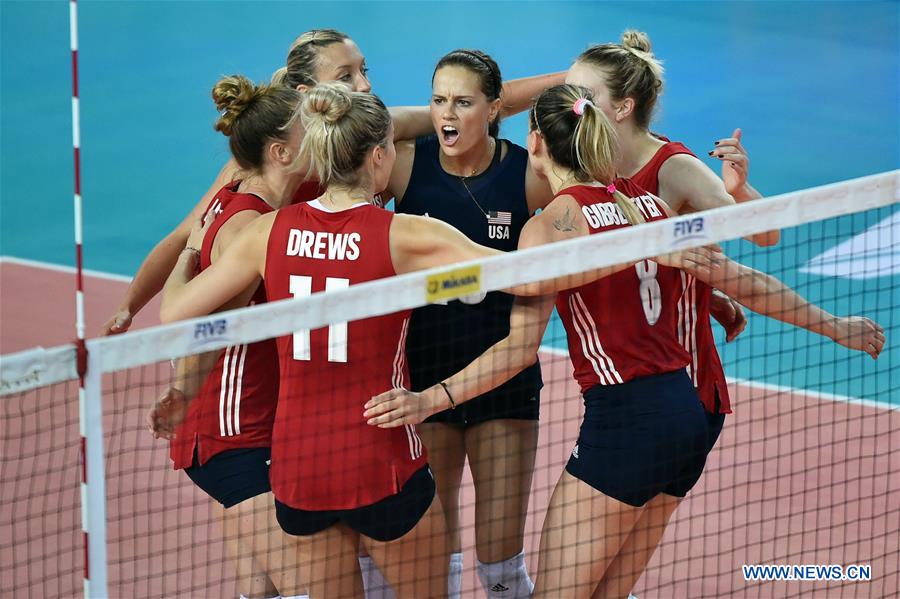 (SP)CHINA-JIANGMEN-FIVB VOLLEYBALL NATIONS LEAGUE 2018-WOMEN-USA VS BRAZIL (CN)