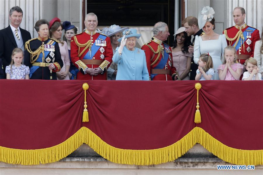 BRITAIN-LONDON-TROOPING THE COLOUR