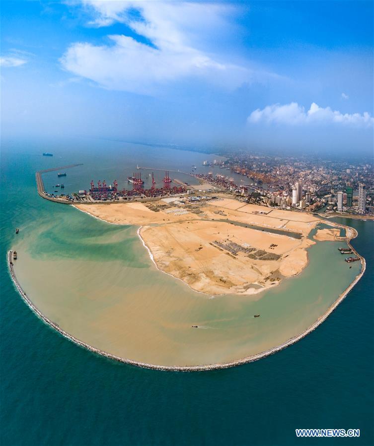 SRI LANKA-COLOMBO-PORT-CONSTRUCTION