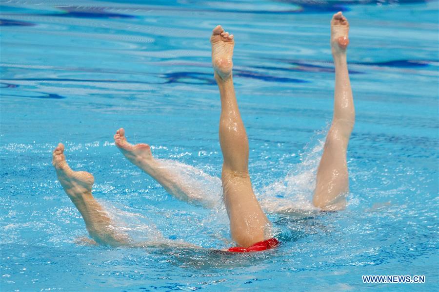 (SP)HUNGARY-BUDAPEST-FINA-ARTISTIC SWIMMING-WORLD CHAMPIONSHIPS-MIXED DUET TECHNICAL