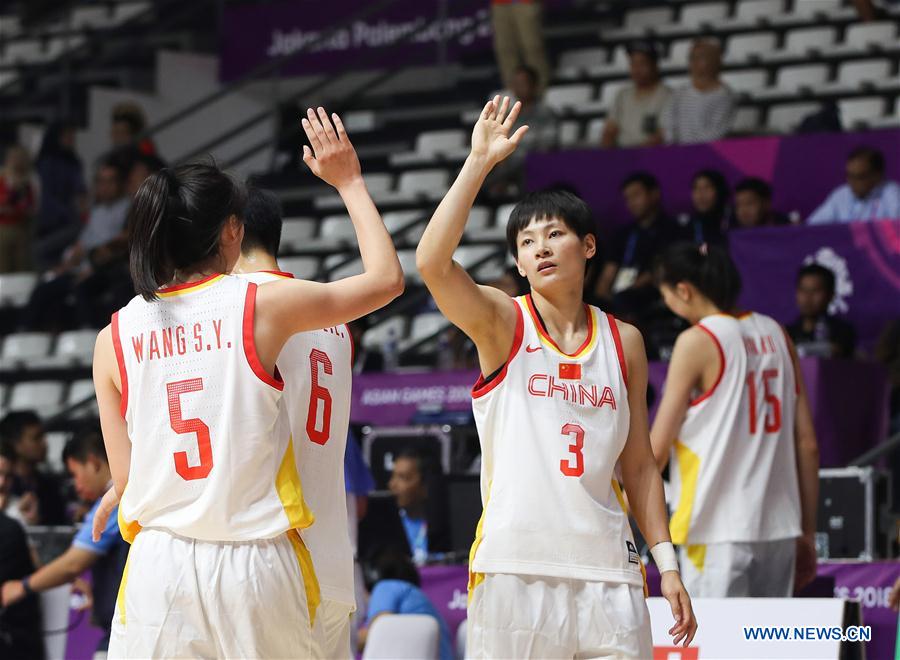 (SP)INDONESIA-JAKARTA-ASIAN GAMES-BASKETBALL-CHINA VS THAILAND