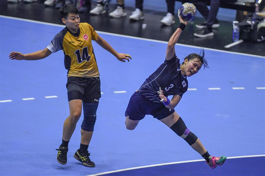 (SP)INDONESIA-JAKARTA-ASIAN GAMES-HANDBALL-JAPAN VS HONG KONG