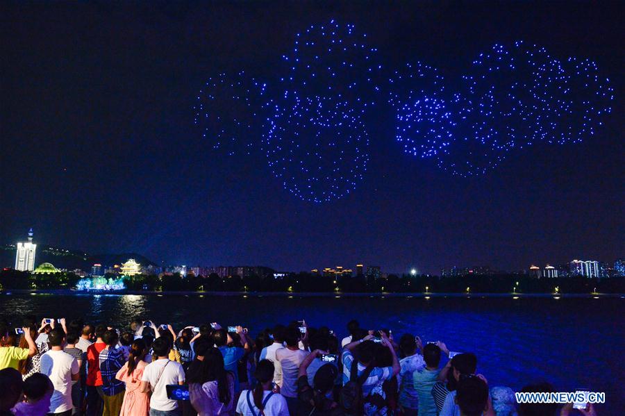 CHINA-CHANGSHA-QIXI-DRONE LIGHT SHOW (CN)