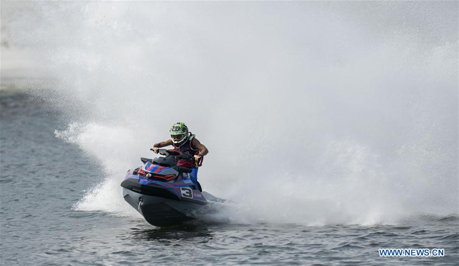 (SP)INDONESIA-JAKARTA-ASIAN GAMES-JETSKI-RUNABOUT 1100 STOCK