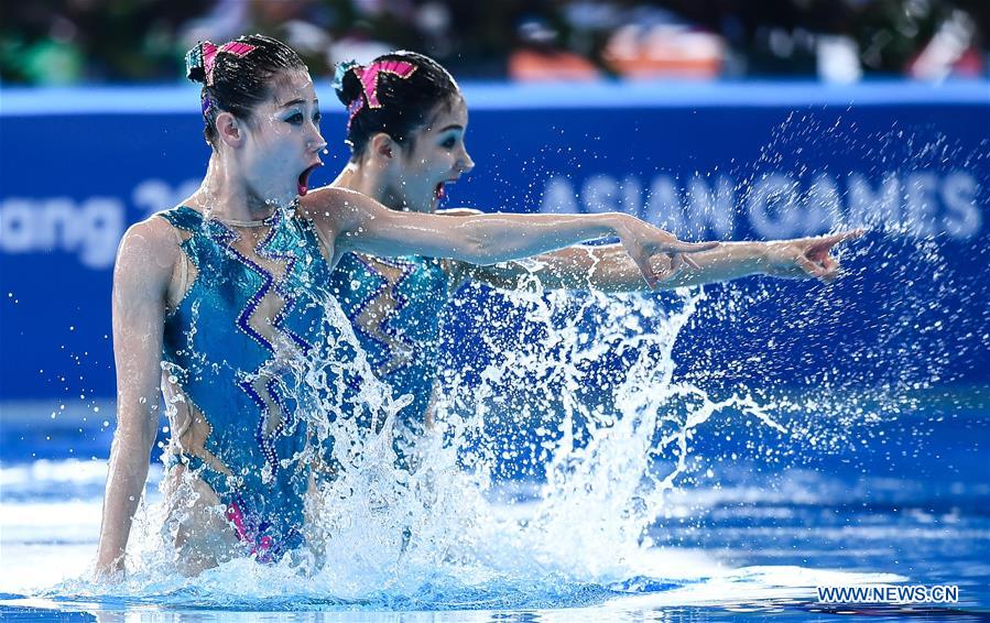 (SP)INDONESIA-JAKARTA-ASIAN GAMES-ARTISTIC SWIMMING