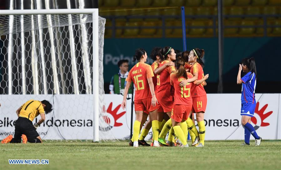 (SP)INDONESIA-PALEMBANG-ASIAN GAMES-WOMEN'S FOOTBALL