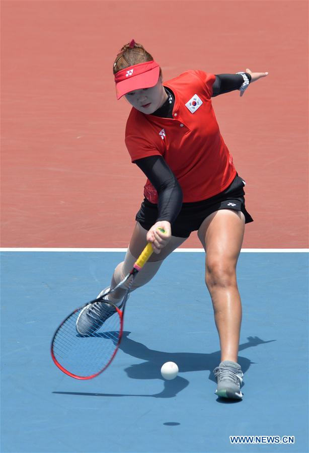 (SP)INDONESIA-PALEMBANG-ASIAN GAMES-SOFT TENNIS-WOMEN'S TEAM-SEMIFINALS