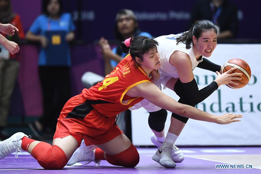 (SP)INDONESIA-JAKARTA-ASIAN GAMES-WOMEN'S BASKETBALL FINAL-CHINA VS COR