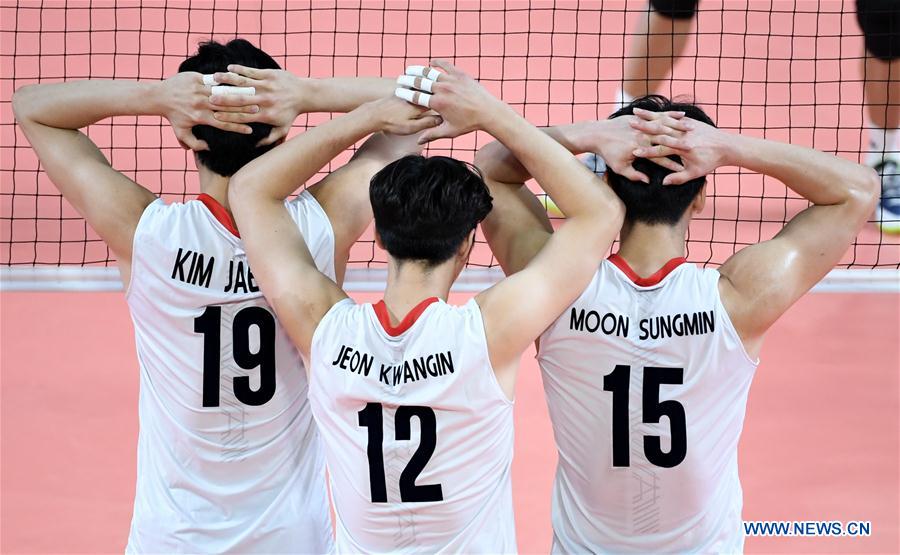 (SP)INDONESIA-JAKARTA-ASIAN GAMES-MEN'S VOLLEYBALL FINAL-IRAN VS SOUTH KOREA