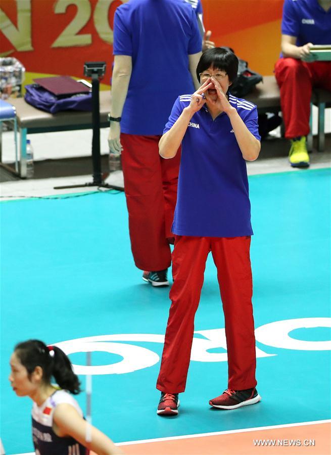 (SP)JAPAN-SAPPORO-VOLLEYBALL-WOMEN'S WORLD CHAMPIONSHIP-CHINA VS BULGARIA