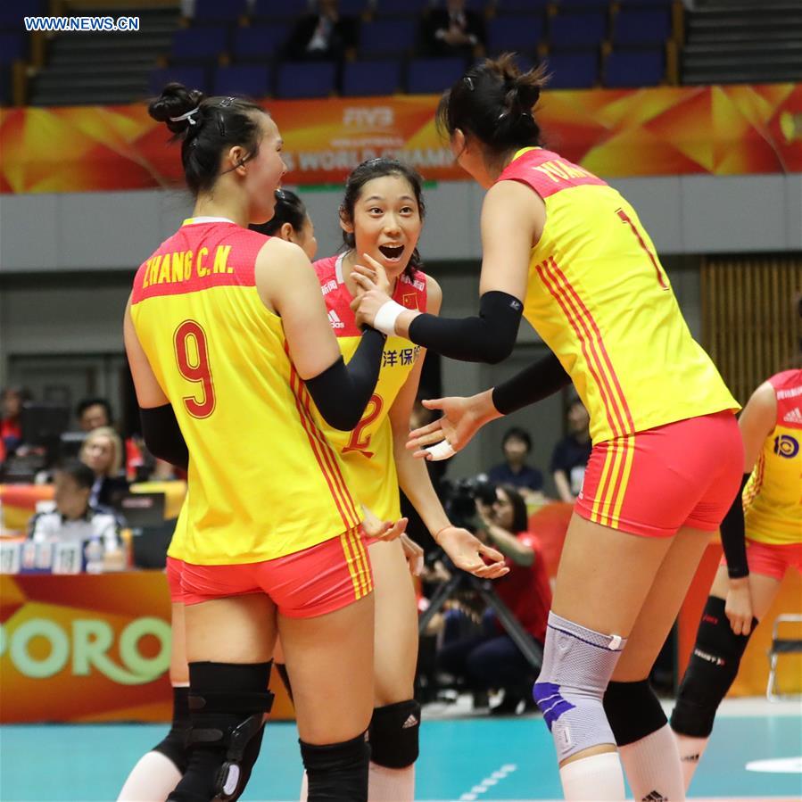 (SP)JAPAN-SAPPORO-VOLLEYBALL-WOMEN'S WORLD CHAMPIONSHIP-CHINA VS ITALY