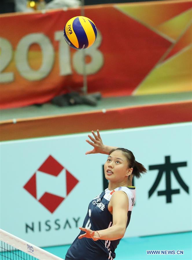 (SP)JAPAN-OSAKA-VOLLEYBALL-WOMEN'S WORLD CHAMPIONSHIP-CHINA VS RUSSIA