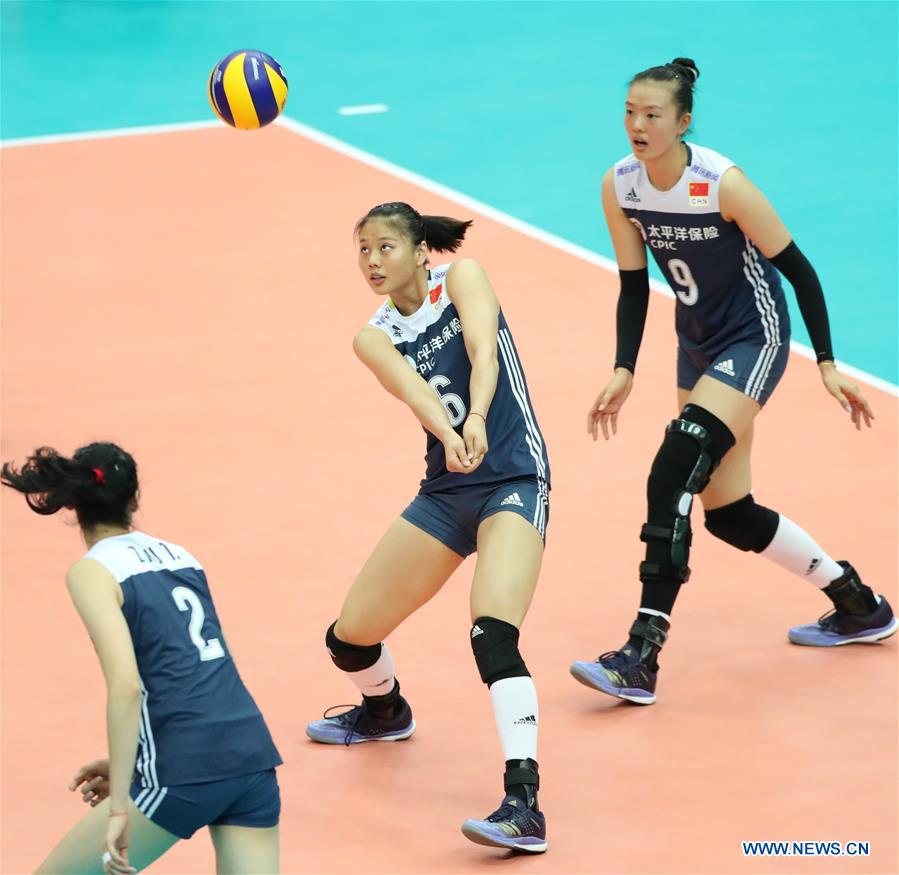 (SP)JAPAN-OSAKA-VOLLEYBALL-WOMEN'S WORLD CHAMPIONSHIP-CHINA VS RUSSIA