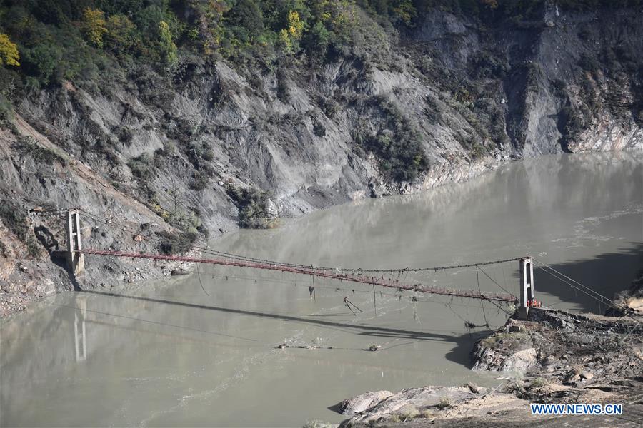 CHINA-TIBET-MENLING-BARRIER LAKE-OVERFLOW (CN)