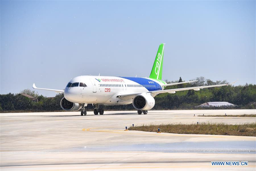 CHINA-JIANGXI-C919 PLANES-TEST (CN)