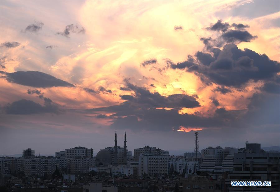 SYRIA-DAMASCUS-LAST SUNSET 2018