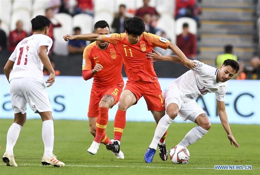 (SP)UAE-ABU DHABI-SOCCER-AFC ASIAN CUP 2019-GROUP C-CHN VS PHI