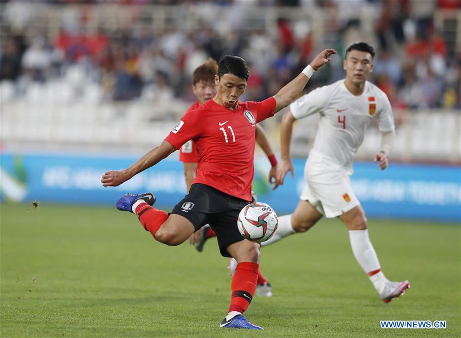 (SP)UAE-ABU DHABI-FOOTBALL-ASIAN CUP-CHN VS KOR