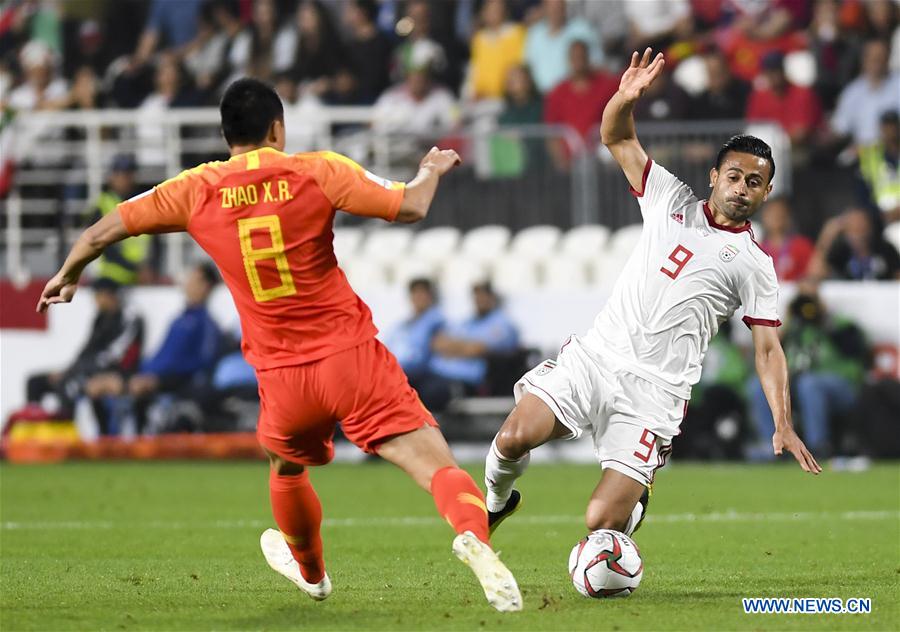 (SP)UAE-ABU DHABI-FOOTBALL-ASIAN CUP-CHINA-IRAN