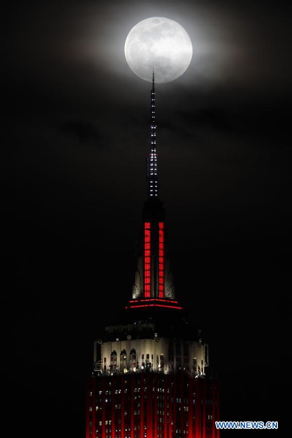 U.S.-NEW YORK-FULL MOON