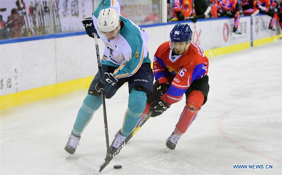 (SP)CHINA-JILIN-SILK ROAD SUPREME HOCKEY LEAGUE-TSEN TOU VS TORPEDO U-K(CN)