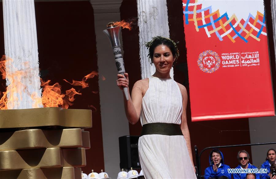 (SP)GREECE-ATHENS-SPECIAL OLYMPICS-LIGHTING FLAME