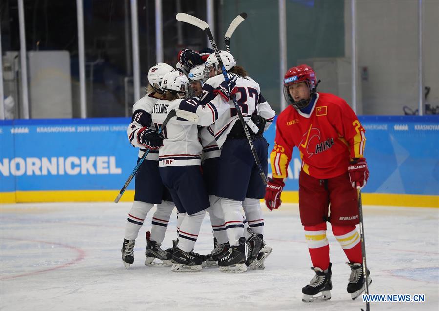 (SP)RUSSIA-KRASNOYARSK-ICE HOCKEY-29TH WINTER UNIVERSIADE