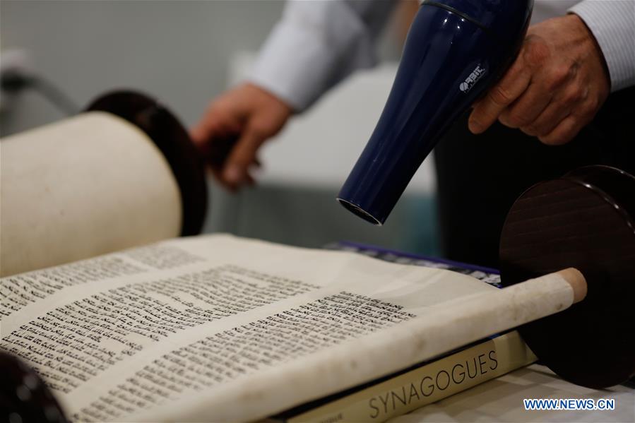 ISRAEL-MODI'IN-NEW TORAH SCROLL-INAUGURATION