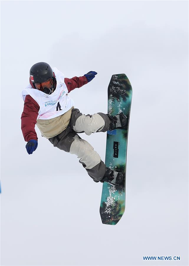 (SP)RUSSIA-KRASNOYARSK-SNOWBOARD-29TH WINTER UNIVERSIADE-MEN'S SLOPESTYLE QUALIFICATION