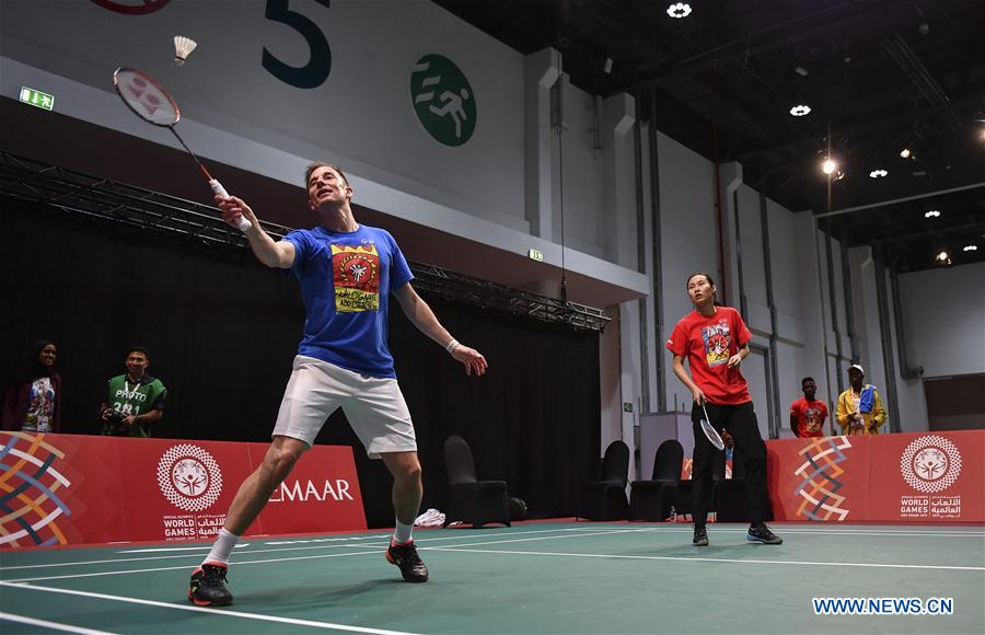 (SP)UAE-ABU DHABI-SPECIAL OLYMPICS-UNIFIED BADMINTON