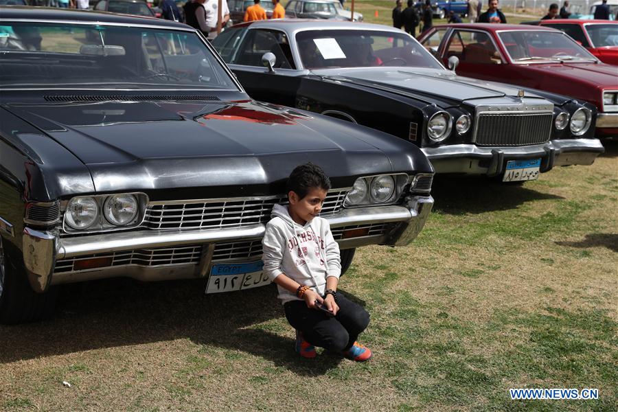 EGYPT-CAIRO-VINTAGE CAR-EXHIBITION