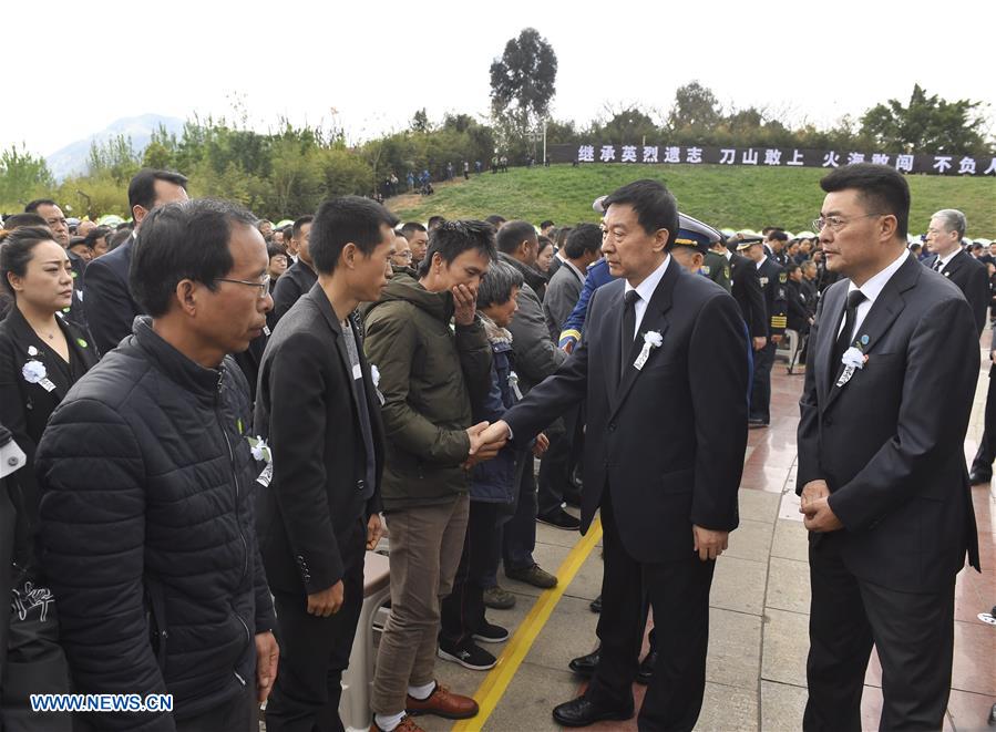 CHINA-SICHUAN-WANG YONG-FOREST FIRE-MEMORIAL SERVICE (CN)