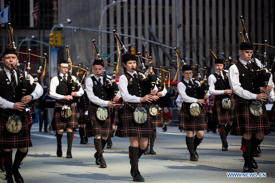 U.S.-NEW YORK-TARTAN DAY PARADE