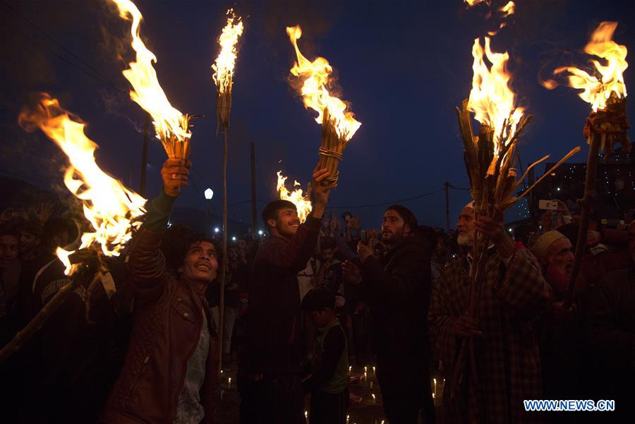 KASHMIR-SRINAGAR-TORCH LIGHT FESTIVAL