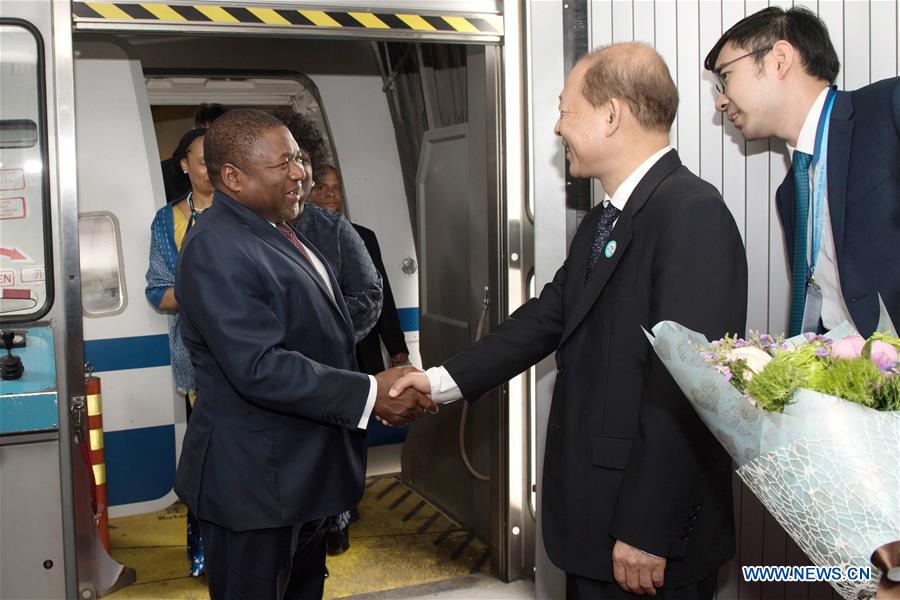 CHINA-BEIJING-BELT AND ROAD FORUM-MOZAMBICAN PRESIDENT-ARRIVAL (CN)