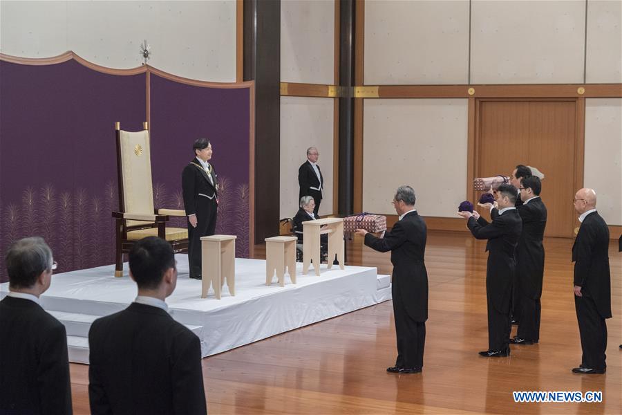 JAPAN-TOKYO-EMPEROR NARUHITO-ENTHRONEMENT