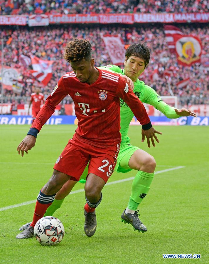 (SP)GERMANY-MUNICH-SOCCER-BUNDESLIGA-BAYERN MUNICH VS HANOVER 96