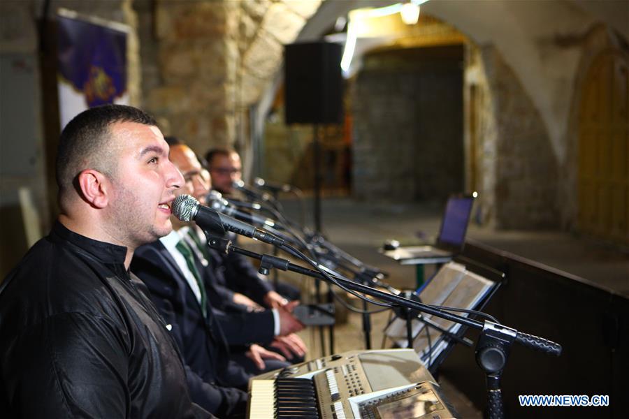 MIDEAST-HEBRON-MUSIC-RAMADAN