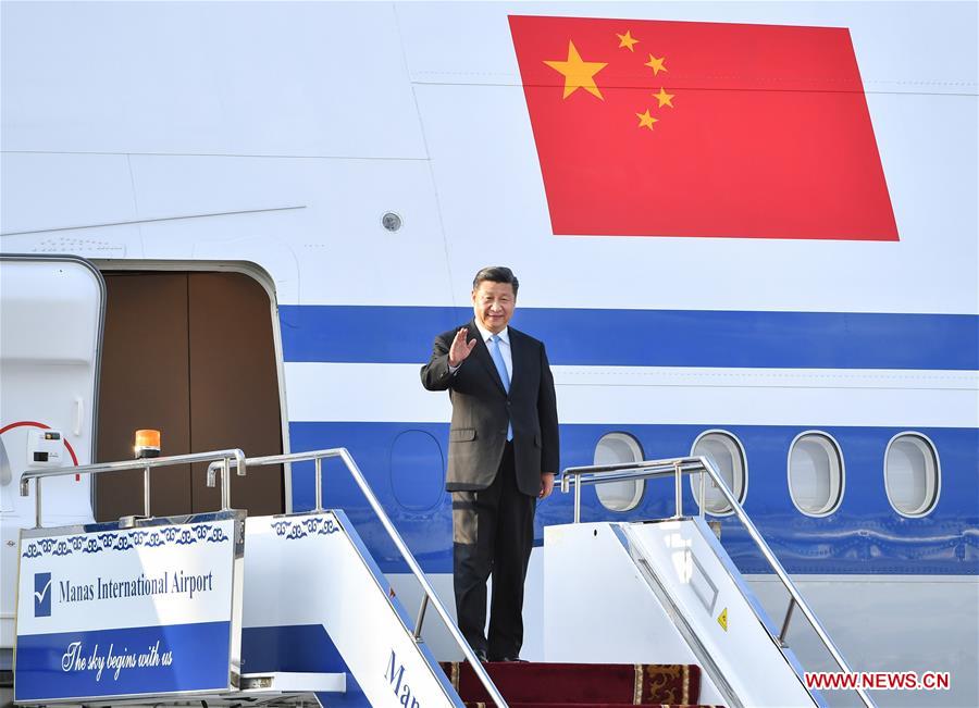 KYRGYZSTAN-BISHKEK-CHINA-XI JINPING-ARRIVAL