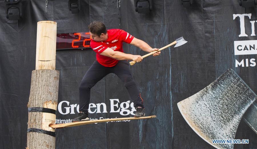 CANADA-ONTARIO-MISSISSAUGA-TIMBER SPORTS COMPETITION