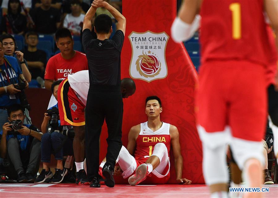 (SP)CHINA-KUNSHAN-INTERNATIONAL MEN'S BASKETBALL CHANLLENGE-CHINA VS ANGOLA(CN)