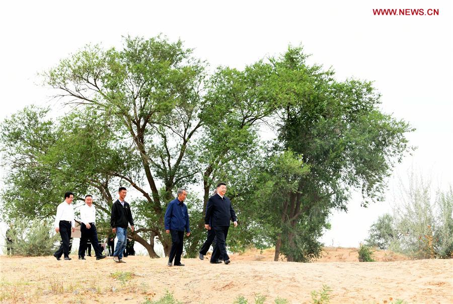 CHINA-GANSU-WUWEI-XI JINPING-INSPECTION (CN)