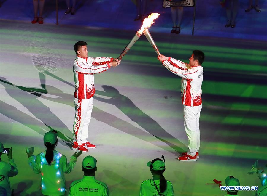 (SP)CHINA-WUHAN-7TH MILITARY WORLD GAMES-OPENING CEREMONY