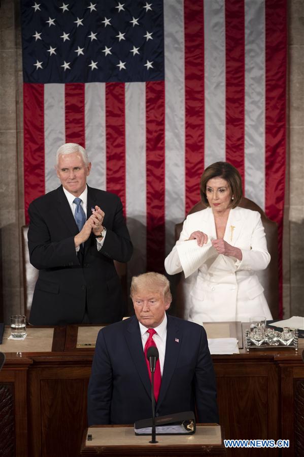 U.S.-WASHINGTON D.C.-TRUMP-STATE OF THE UNION-PELOSI