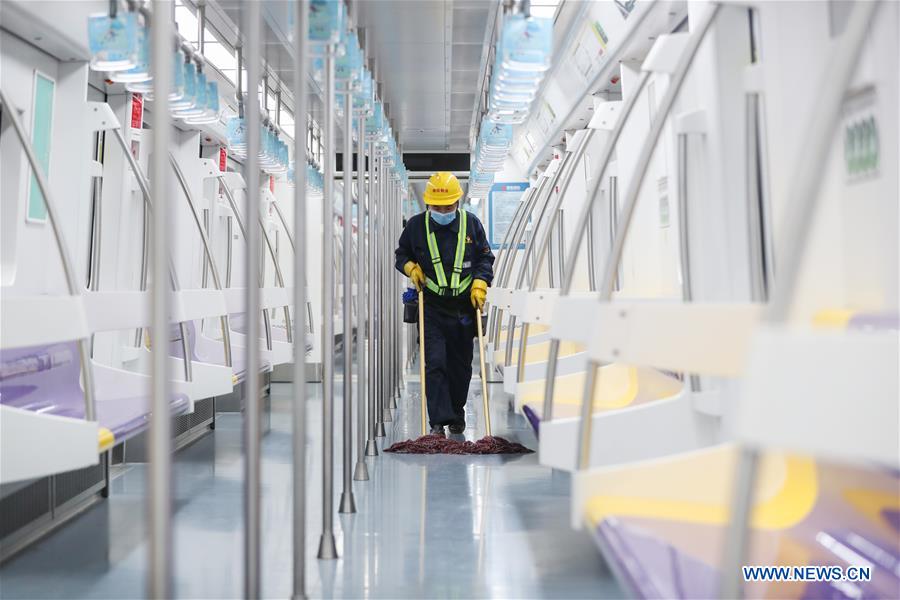 CHINA-SHANGHAI-METRO-DISINFECTION (CN)