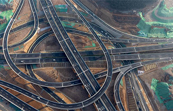 Bandaojing Overpass put into operation in Jinan City, east China