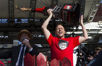 Joey Chestnut of U.S. wins 2019 World Poutine Eating Championship in Toronto